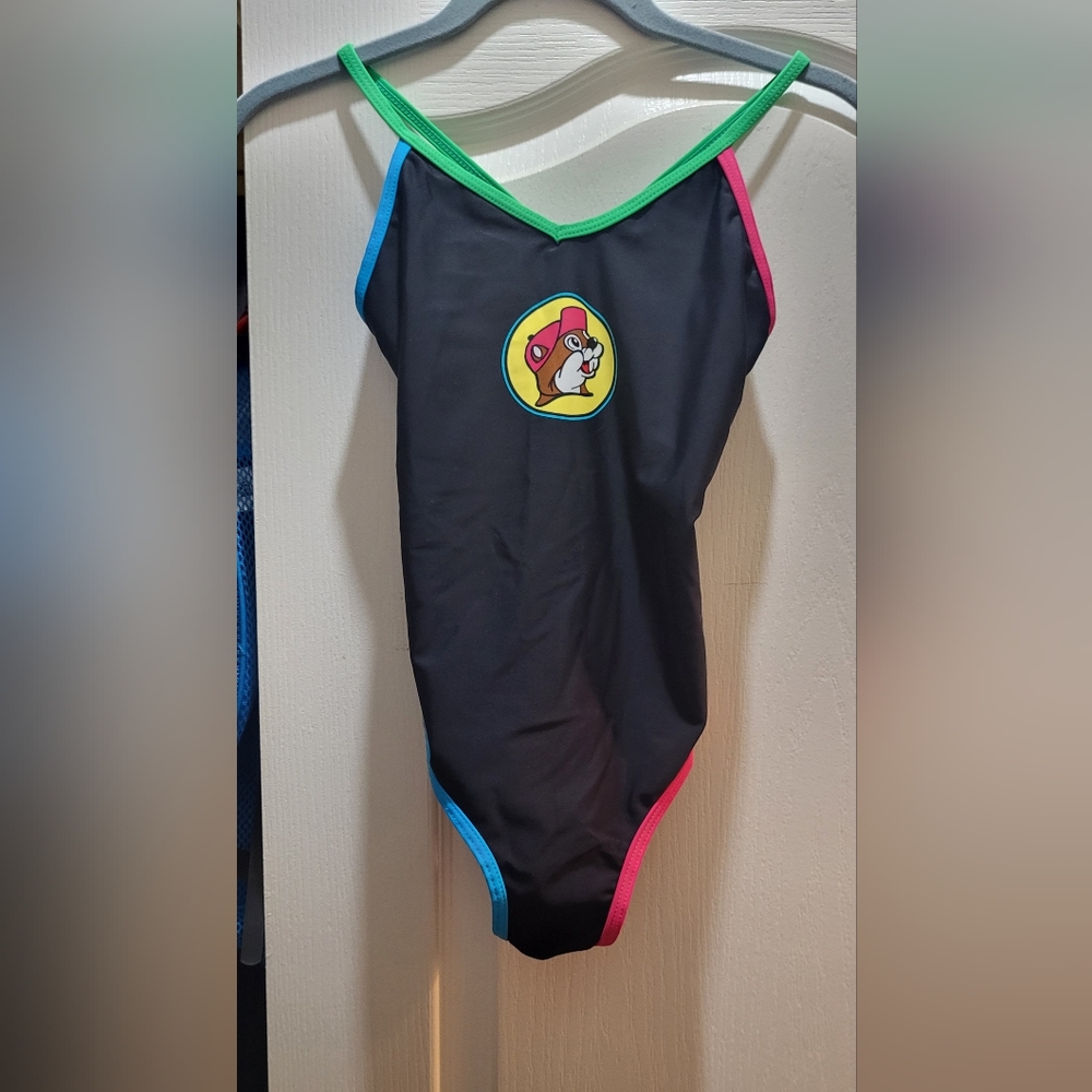 Girls multicolored one piece swimsuit